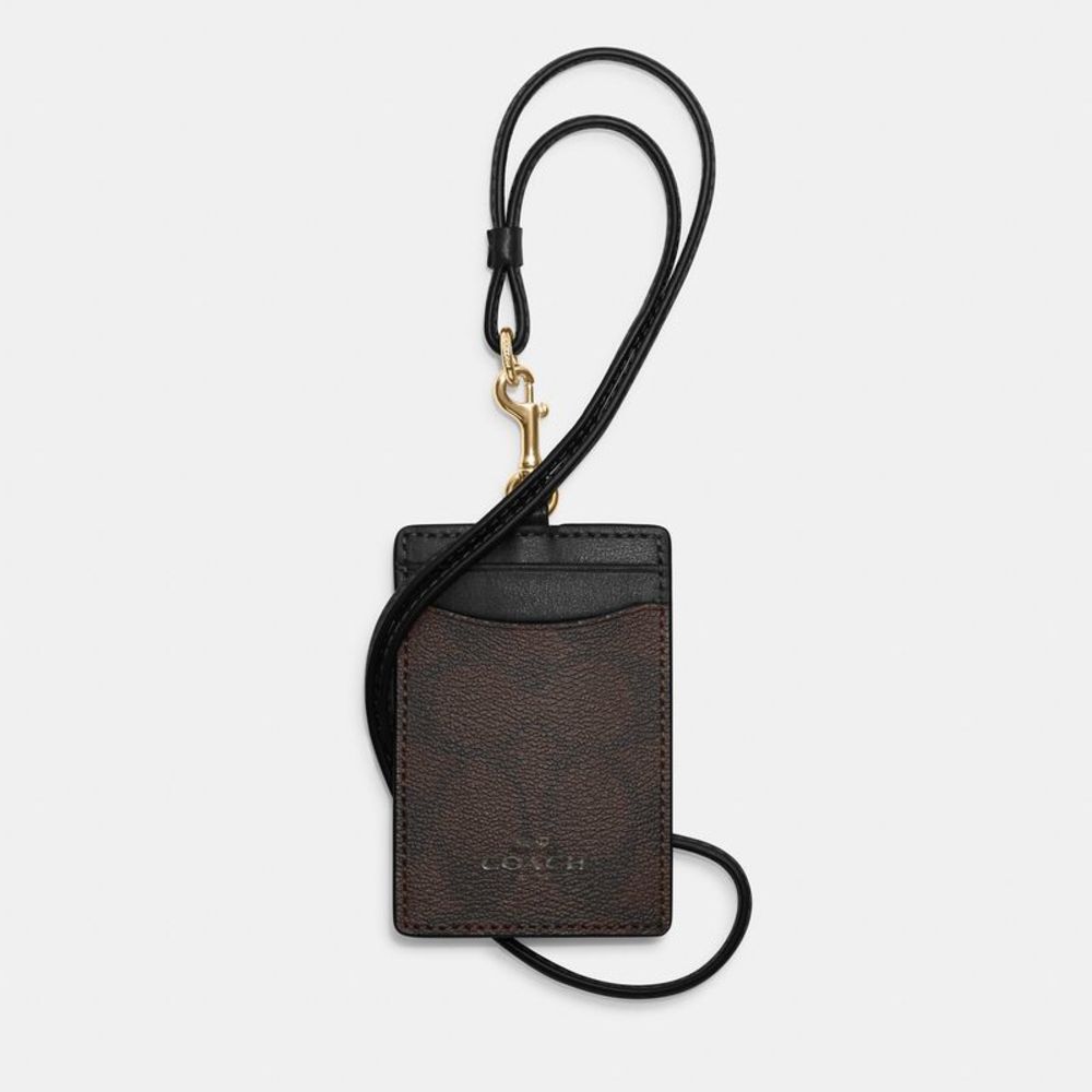 NWT Coach Outlet Id Lanyard In Signature Canvas - Picture 1 of 3
